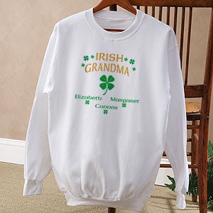 Four Leaf Clover Personalized Irish Pride Apparel - 3357