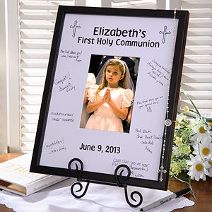 Personalized First Communion Signature Mat Frame - 3364
