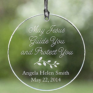 Personalized Glass Suncatcher - May Jesus Guide You - 3366