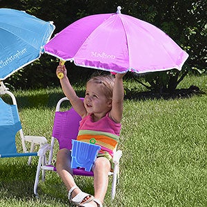 Personalized Child Beach Chair And Umbrella Set - 3385