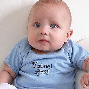 Personalized Baby T-shirt with Angel Wings - 3418