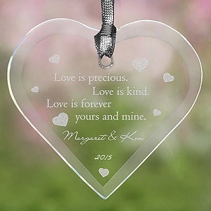 Love Is Precious Christmas Ornament