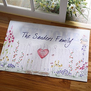Personalized Welcome Mats - Home Sweet Home Family Name Design - 3487