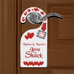 Do Not Disturb Romantic Couple's Door Hanger
