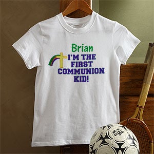 Personalized First Communion Boy Shirts - 3595