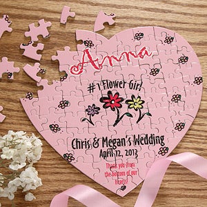 Personalized Flower Girl and Ring Bearer Puzzles - 3612