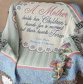 Personalized Tapestry Afghan for Mothers - 3643