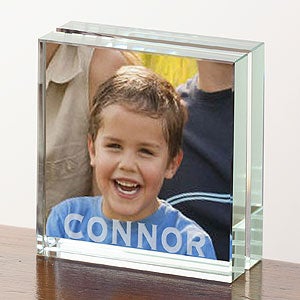 Personalized Glass Block Picture Frame Collection - 3670