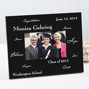 Personalized Graduation Photo Frame - Words to Inspire - 3781