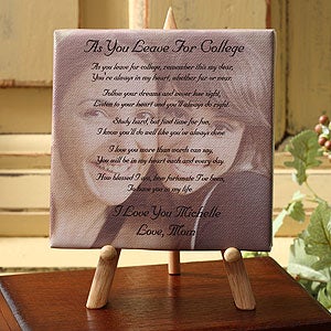 Custom Photo with Poem Canvas - Graduation Poem - 3844