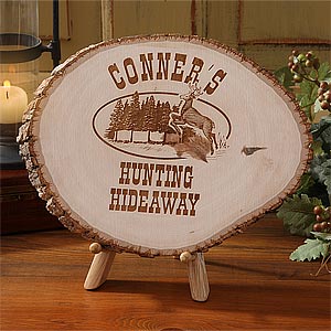 Personalized Basswood Tree Plaque - Sporting Life Design - 3846