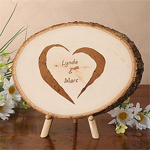 Personalized Keepsake Tree Plaque Gifts - Together Forever Design - 3862