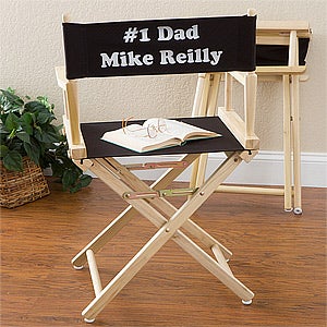 Personalized Director Style Chair - Black - 3870