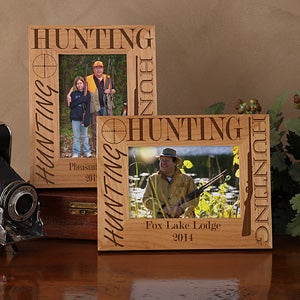 Personalized Hunting Wood Picture Frames - 3874