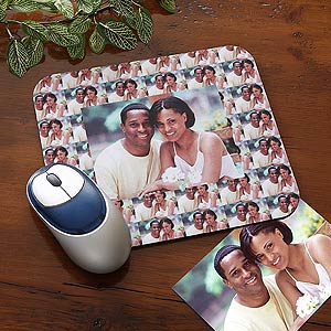 Personalized Photo Collage Mouse Pads - Sweethearts Design - 3919