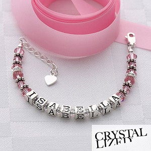 Personalized Girls Birthstone Bracelets - 4050D