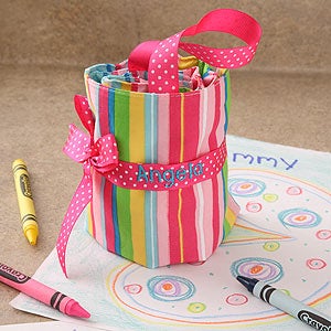 Embroidered Kids Crayon Tote - 4137