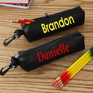 Back to School Personalized Pencil Case - Black - 4150