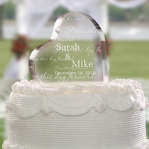 Personalized Wedding Cake Topper - From This Day Forward - 4197