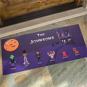 Personalized Door Mat - Halloween Character Collection - 4204