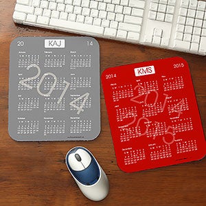 Custom Monogram Calendar Mouse Pad - 4213