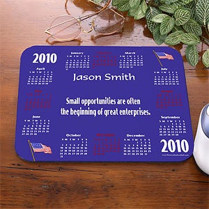 Personalized Calendar American Border Mouse Pad - 35 Quotes Options - 4235