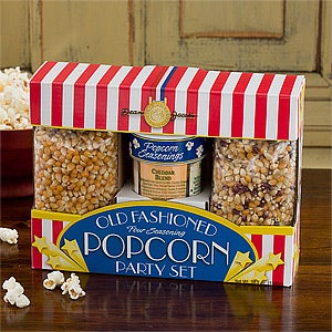 Hardwood Personalized Popcorn Bowl Set - 4242