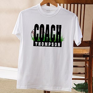 Personalized Baseball Coach Shirts and Accessories - 4261