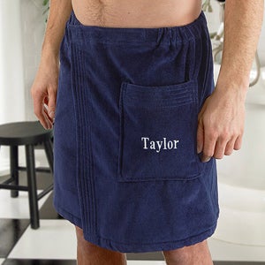 towel wrap embroidered personalized wraps gifts him velour mens valentines valentine name