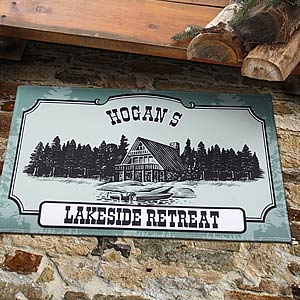 Favorite Hideaway Personalized Vacation Home Door Mat - 4406