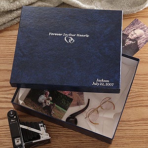 Personalized Memorial Keepsake Memory Box - 4437D