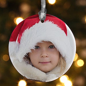 Personalized Photo Christmas Ornament - Precious Memories Porcelain - 4479