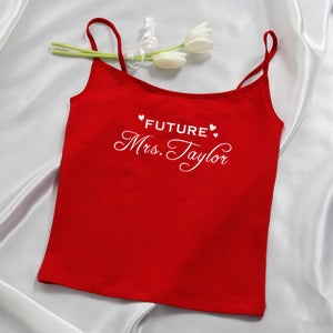 Personalized Camisole and Shorties Set - Red Future Mrs Design - 4649