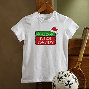 Personalized Kids and Baby Holiday Clothes - Who Needs Santa - 4660