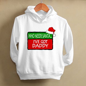 Personalized Kids and Baby Holiday Clothes - Who Needs Santa - 4660