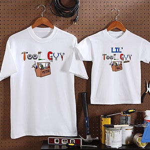 Personalized Father & Son Tool Guy Shirts & Clothing - 4702
