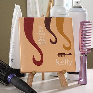 Hair Stylist Personalized Canvas Gift - 4745