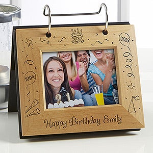 Happy Birthday Personalized Flip Photo Album - 4762