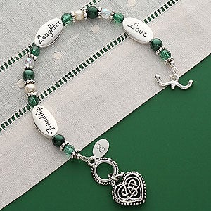 Sterling Silver Engraved Celtic Bracelet - 4893