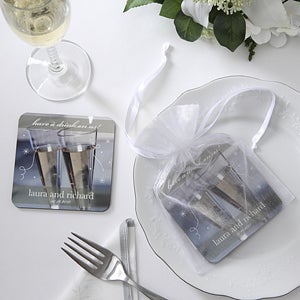 Personalized Wedding Favors - Have a Drink On Us Coasters - 4933