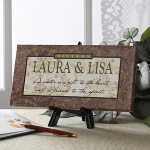 Sisters Custom Personalized Canvas Art - 4937