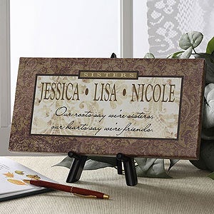 Sisters Custom Personalized Canvas Art - 4937