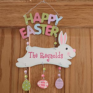 Happy Easter Personalized Plaque - 4958