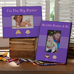 Sister Cartoon Character Personalized Picture Frames - 4972