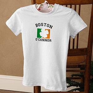 Irish Pride Personalized Clothing - Irish Flag Design - 5074
