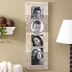 Family Name Photo Collage Personalized Canvas Art - 5145