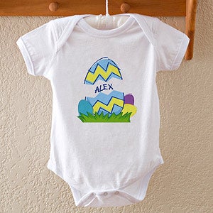Personalized Kids Easter Clothing - Easter Egg Design - 5165