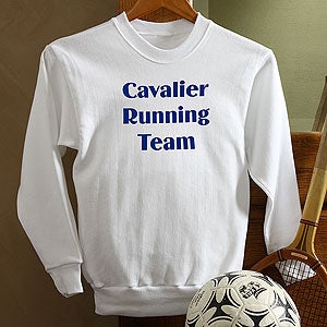Personalized White Clothing - Custom Printed Text - 5278