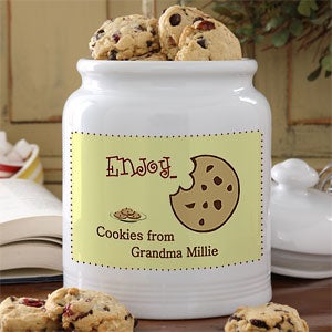 Enjoy Ceramic Personalized Cookie Jars - 5318