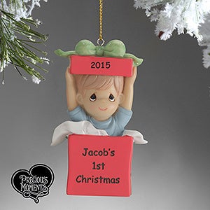Precious Moments Personalized Baby Christmas Ornament - 5355
